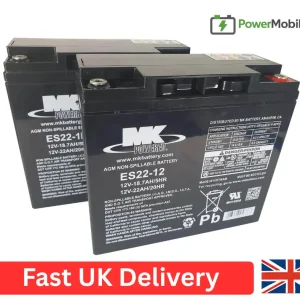 12V 22Ah mobility scooter battery UK – mid-range power