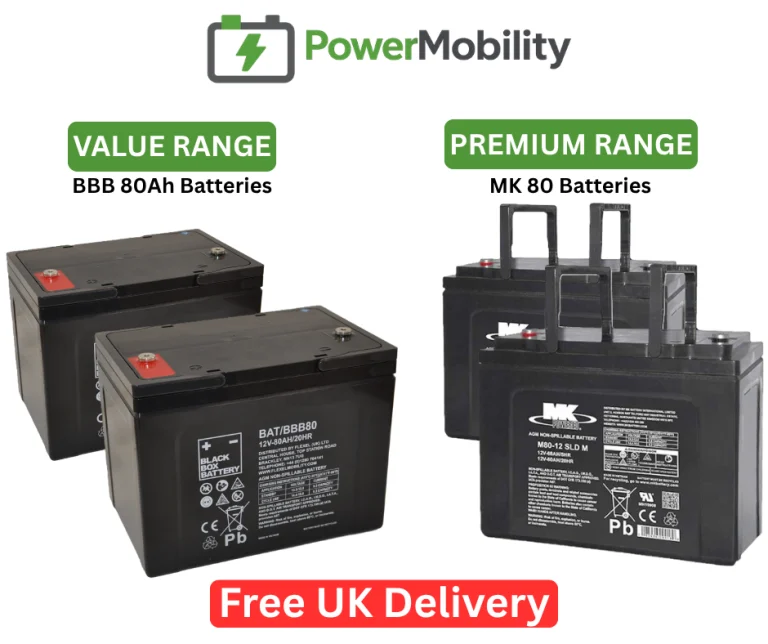 80ah mobility scooter batteries