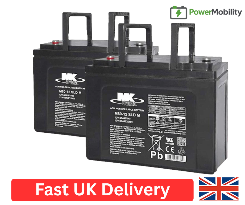 80ah mobility scooter batteries MK